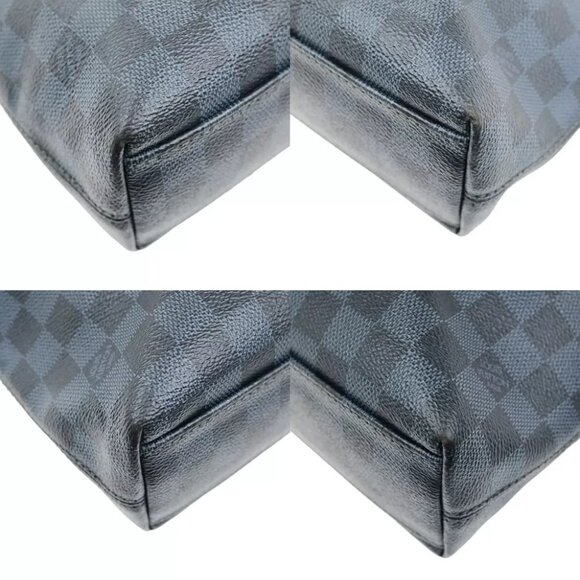 LOUIS VUITTON Newport Business Hand Bag Damier Cobalt Leather BE - Picture 7 of 16